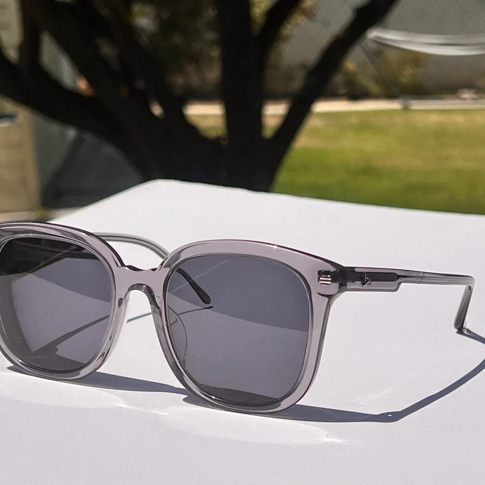 Women's Transparent Gray Sunglasses - Stephane Christian ‘Burning’ #128